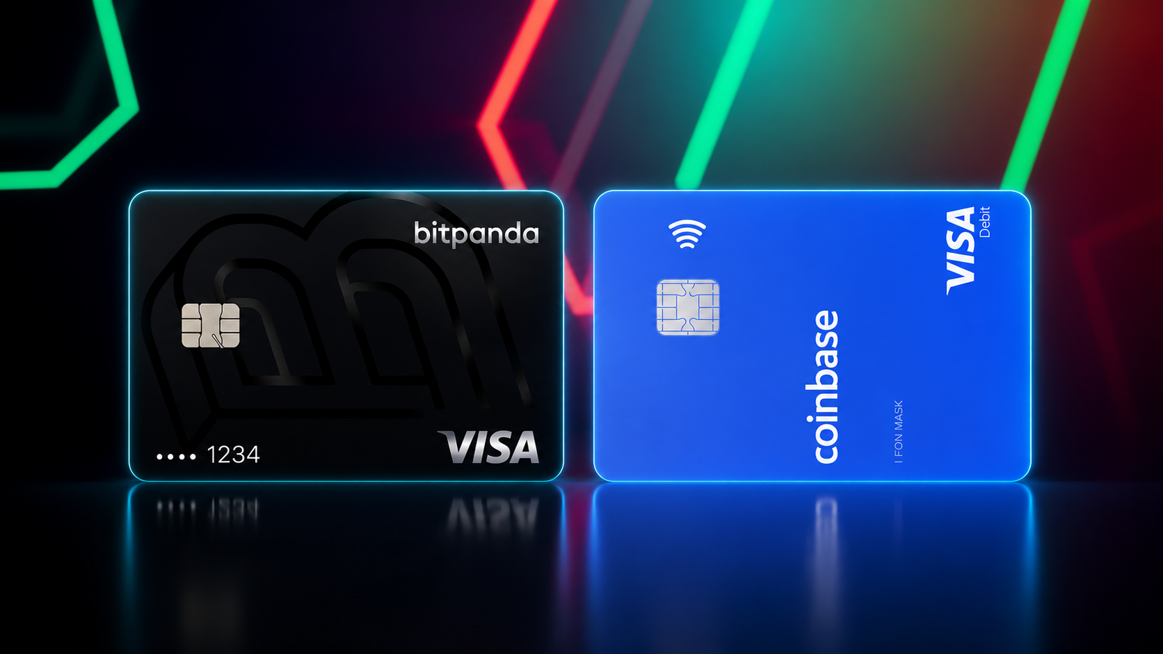 Bitpanda Card vs Coinbase Card : comparatif complet 2026