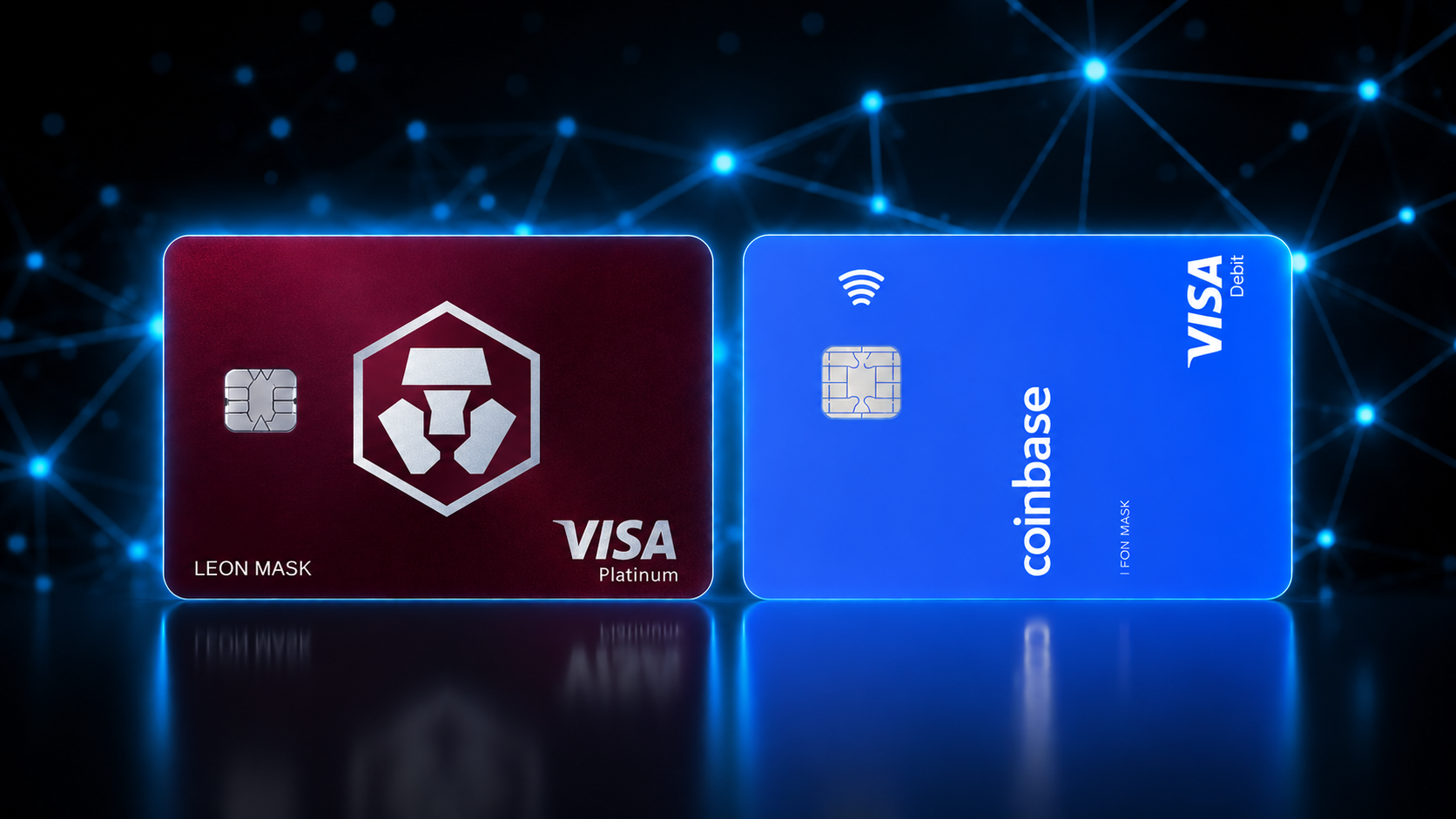 Coinbase Card vs Crypto.com Ruby Steel: comparativa completa 2026