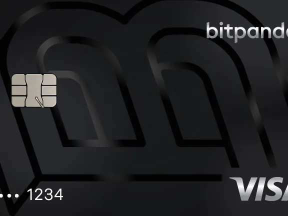 Carte physique Bitpanda Card de Bitpanda, vue de face