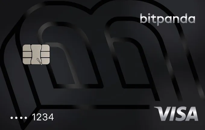 Carte physique Bitpanda Card de Bitpanda, vue de face