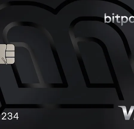 Carte physique Bitpanda Card de Bitpanda, vue de face