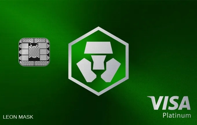 Carte physique Jade Green de Crypto.com, vue de face