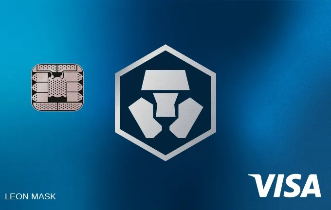 Carte physique Midnight Blue de Crypto.com, vue de face