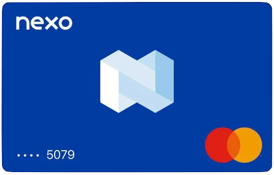 Carte physique Nexo Card de Nexo, vue de face